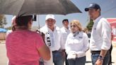 Recorren candidatos del Frente Villa Juárez; policía mostró respaldo