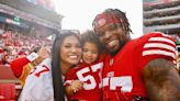 Mikaela Gallagher and Son Kamari Support Dre Greenlaw at Super Bowl 2024 in Sweet Photos