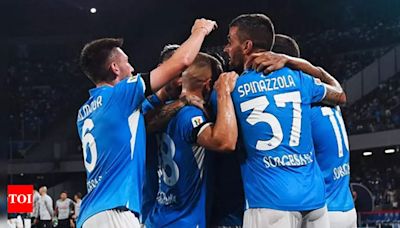 Napoli hammer Palermo 5-0 to enter last-16 in Coppa Italia | Football News - Times of India