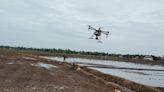 KAU experiment on using drones for paddy sowing proves successful