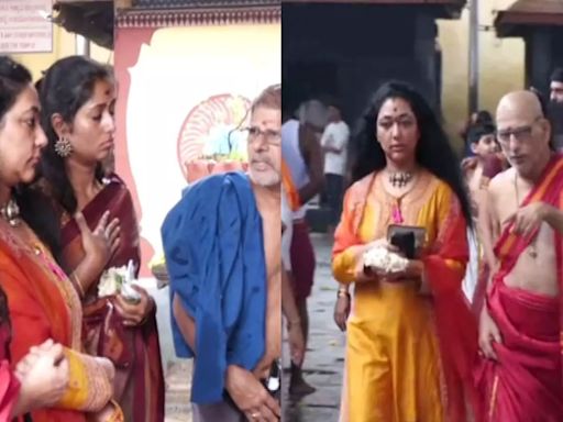 Vijayalakshmi Darshan Performs Chandika Yaga At Kollur Mookambika Temple