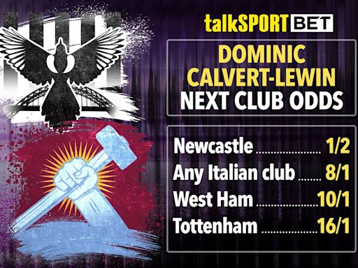Dominic Calvert-Lewin next club odds: Newcastle odds on to sign Everton striker
