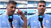 Rodri calls out Arsenal’s mentality in viral post-match interview after Man City win PL title