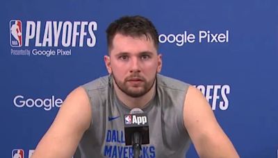 Luka Doncic y su incrédula reacción al escuchar gemidos sexuales en plena conferencia de prensa