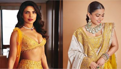 5 celebs ft Priyanka Chopra, Rashmika Mandanna, and others who nailed yellow look and exuded golden hour glamor at Ambani wedding festivities