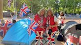 ‘Royalist’ Union Jack-clad twins among Jubilee campers on The Mall