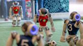 Robots juegan al fútbol en una muestra de inteligencia artificial de Ginebra