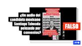 Falso que el candidato mexicano Santiago Taboada se escuche en un audio peleando por convenios