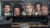 Derry Girls mural 'split in half' by bar awning