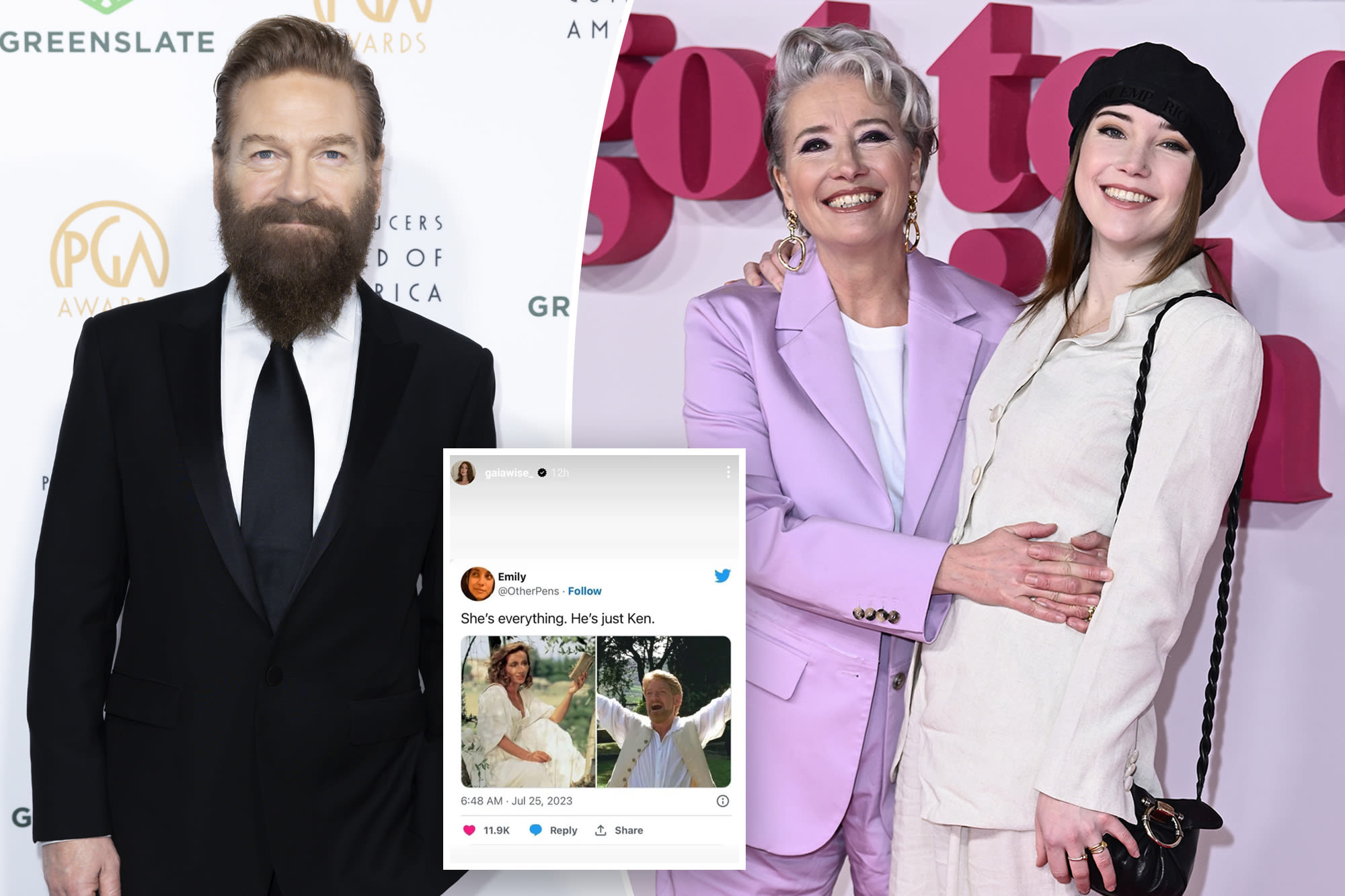 Emma Thompson’s daughter takes swipe at mom’s ex Kenneth Branagh decades after Helena Bonham Carter affair