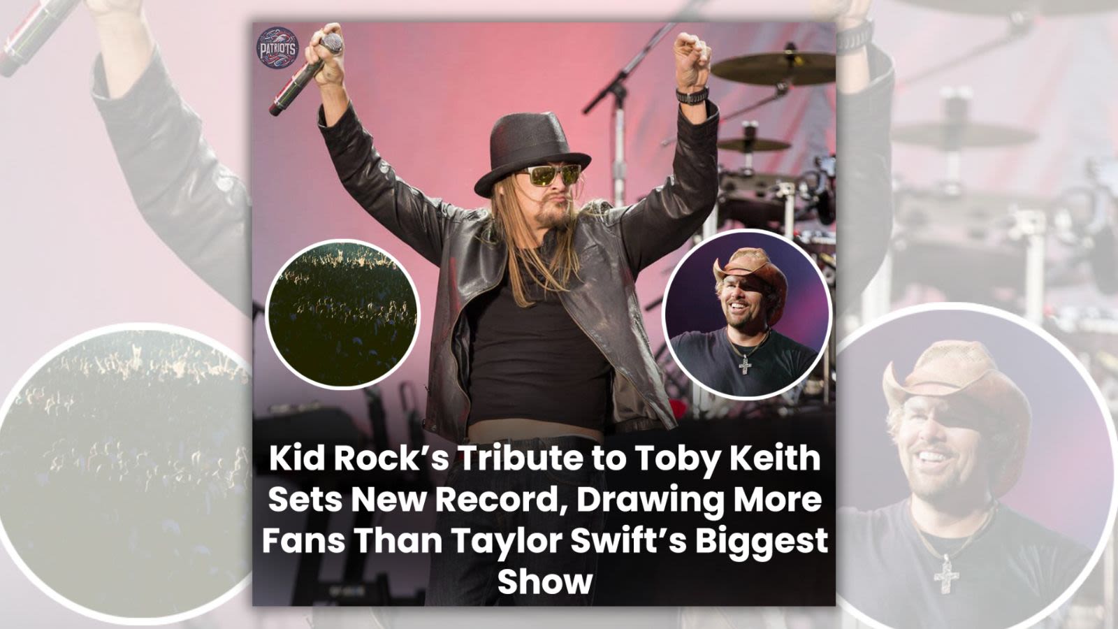 Kid Rock's Toby Keith Tribute Concert Broke Taylor Swift's Audience Record?