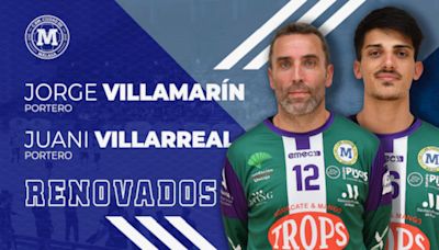 El Trops Málaga cierra la plantilla con las renovaciones de los porteros Juani Villamarín y Jorge Villarreal