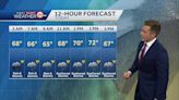 Scattered downpours and thunderstorms expected through the afternoon