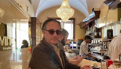 Un caffè a Lecce con Andy Garcia: «Salento, terra bellissima»