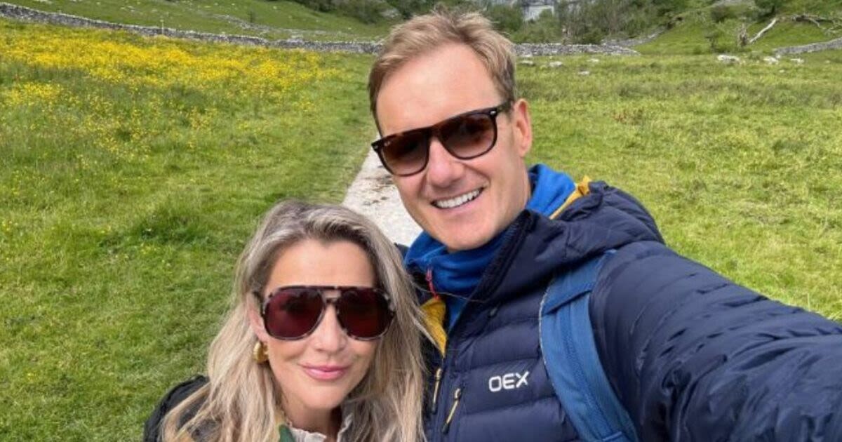 Dan Walker shares behind-the-scenes clip of Channel 5 show with Helen Skelton