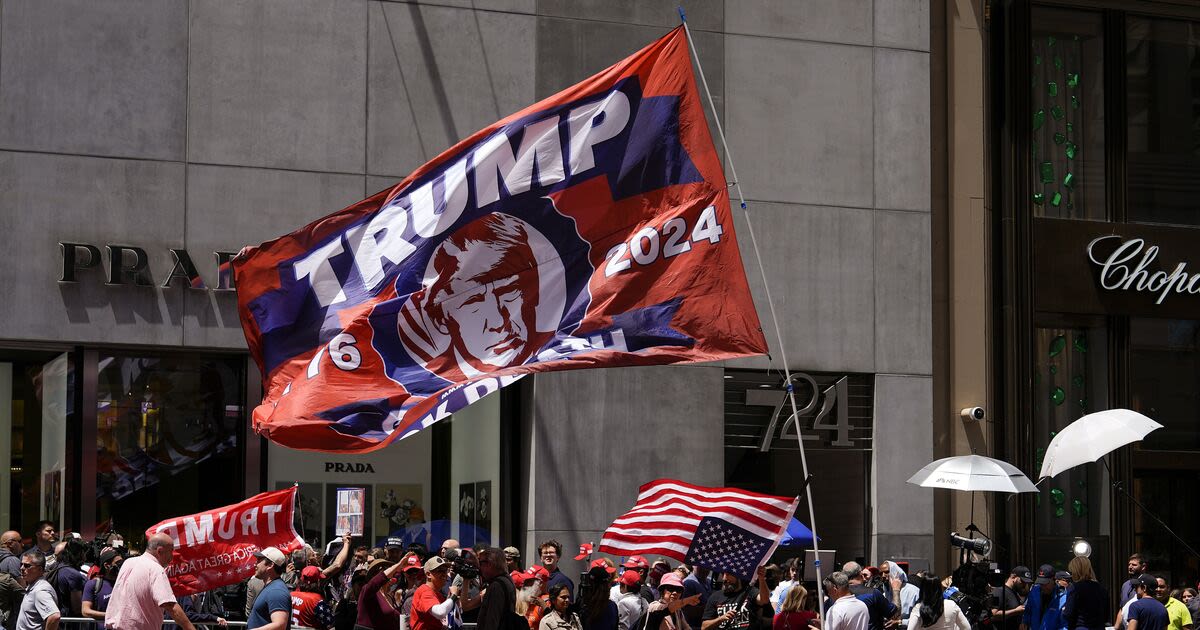 Inside the day of mayhem as angry MAGA loyalists turn out to hear guilty Trump