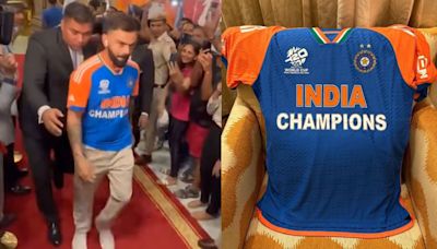 Indian Team Wears A New 'Champions' Jersey To Meet PM Narendra Modi; Video Goes Viral
