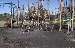 Phantom Lake playground burns down again, police investigating it as a possible arson