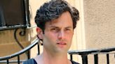 Penn Badgley shows off muscular arms on set of Netflix's You in NYC