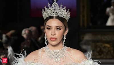 Dreaded drug lord El Chapo's wife Emma Coronel Aispuro appears on catwalk at Milan Fashion Week, a year after being released from prison