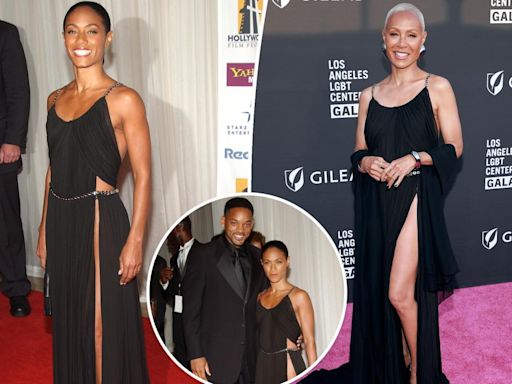 Jada Pinkett Smith hits the red carpet in slit-up-to-there Alaïa dress she first wore 20 years ago