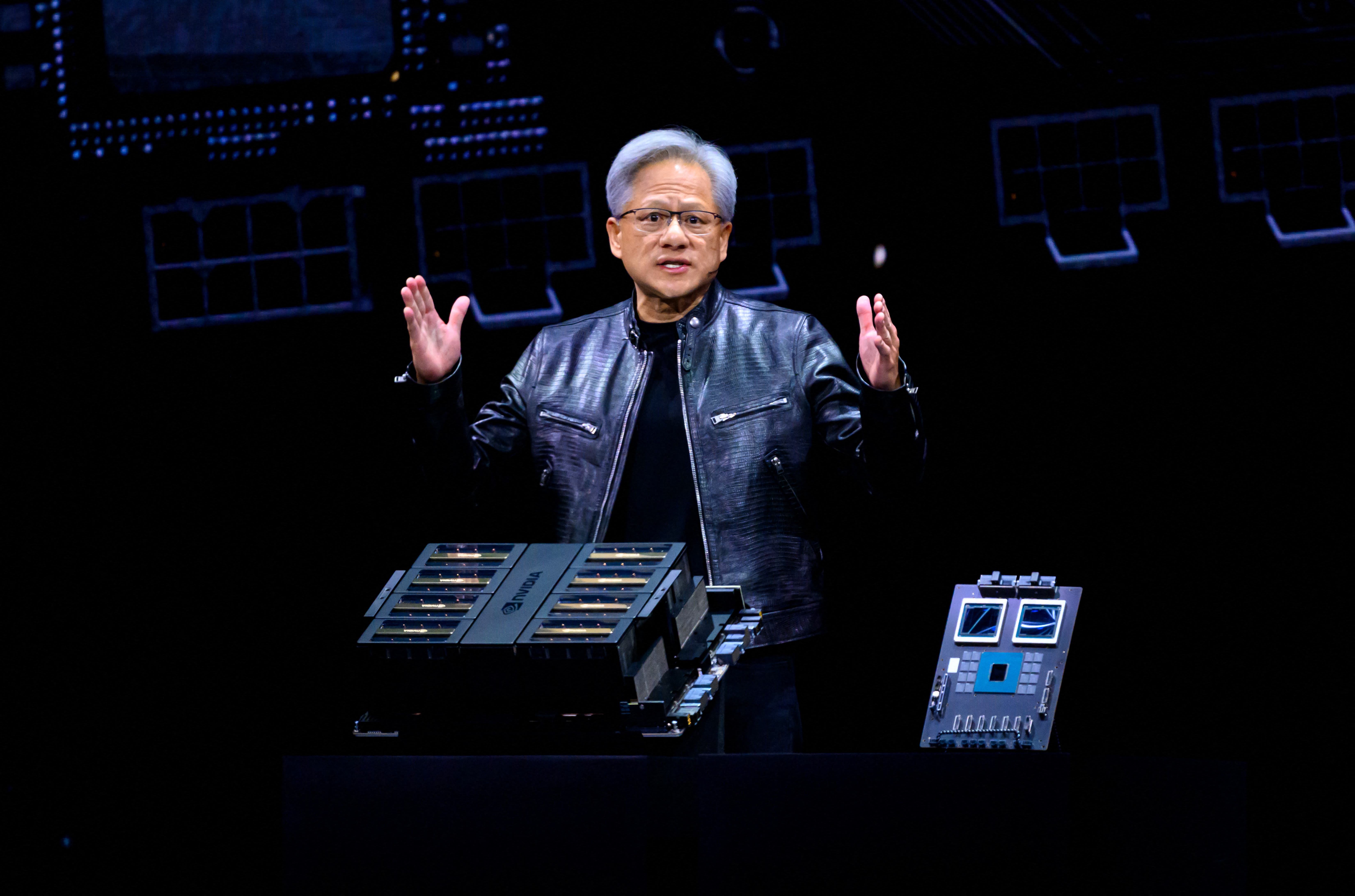 Nvidia stock retreats from record high ahead of crucial first quarter earnings report