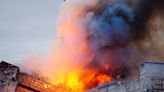 Fire breaks out at Old Stock Exchange building in Copenhagen