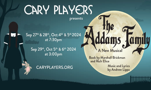 The Addams Family - A New Musical in Raleigh at Cary Arts Center 2024