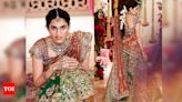 Shloka Mehta shines in a rainbow of colours at Ambani family celebration | - Times of India