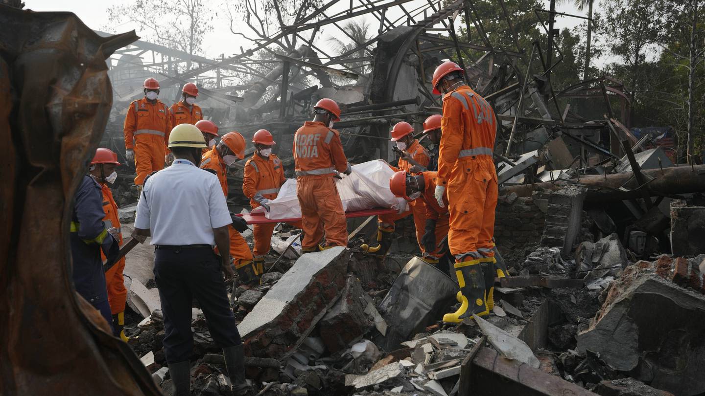 Fire at chemical factory in India kills at least 9, with searchers looking for more victims