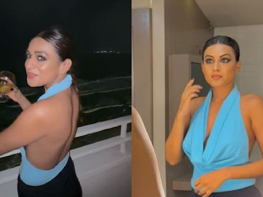 PICS: Nia Sharma’s backless blue outfit is the one to answer our fashion prayers today