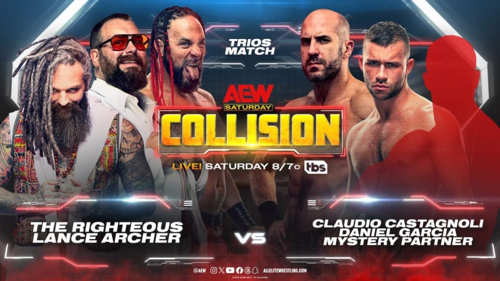 Mystery Partner Trios Match & More Announced For 5/25 AEW Collision, Updated Card