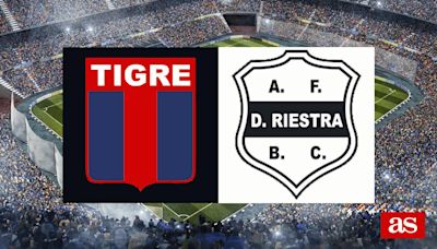 Tigre vs Deportivo Riestra: estadísticas previas y datos en directo | Liga Profesional Argentina 2024