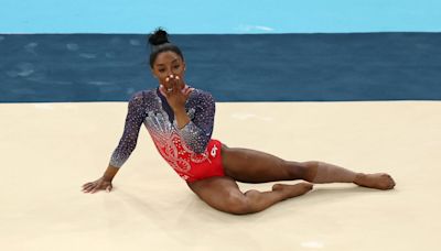 See Simone Biles' silver-medal winning floor routine in her final event of the 2024 Olympics