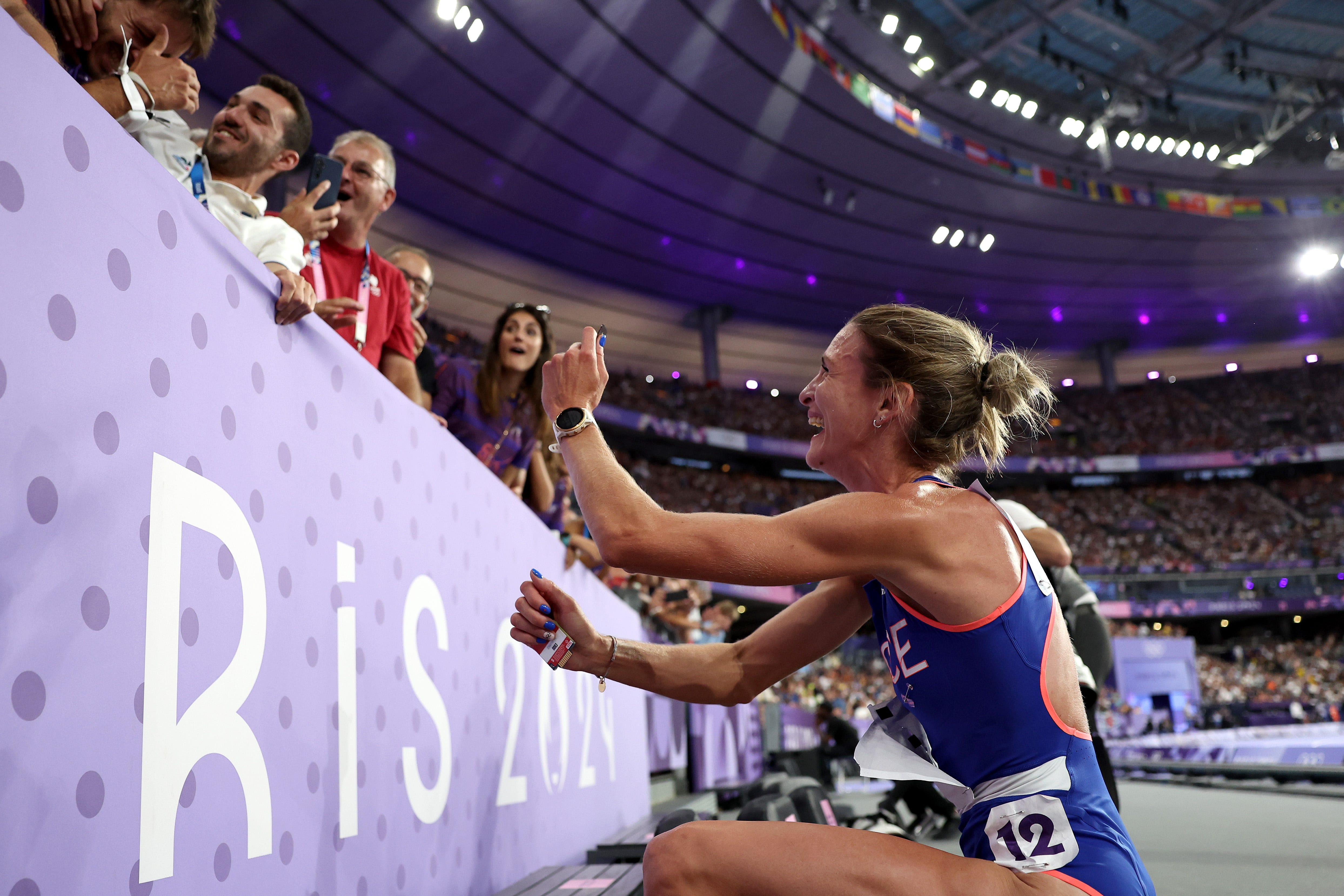 A steeplechase record at the 2024 Paris Olympics. Then a proposal. (He said yes.)