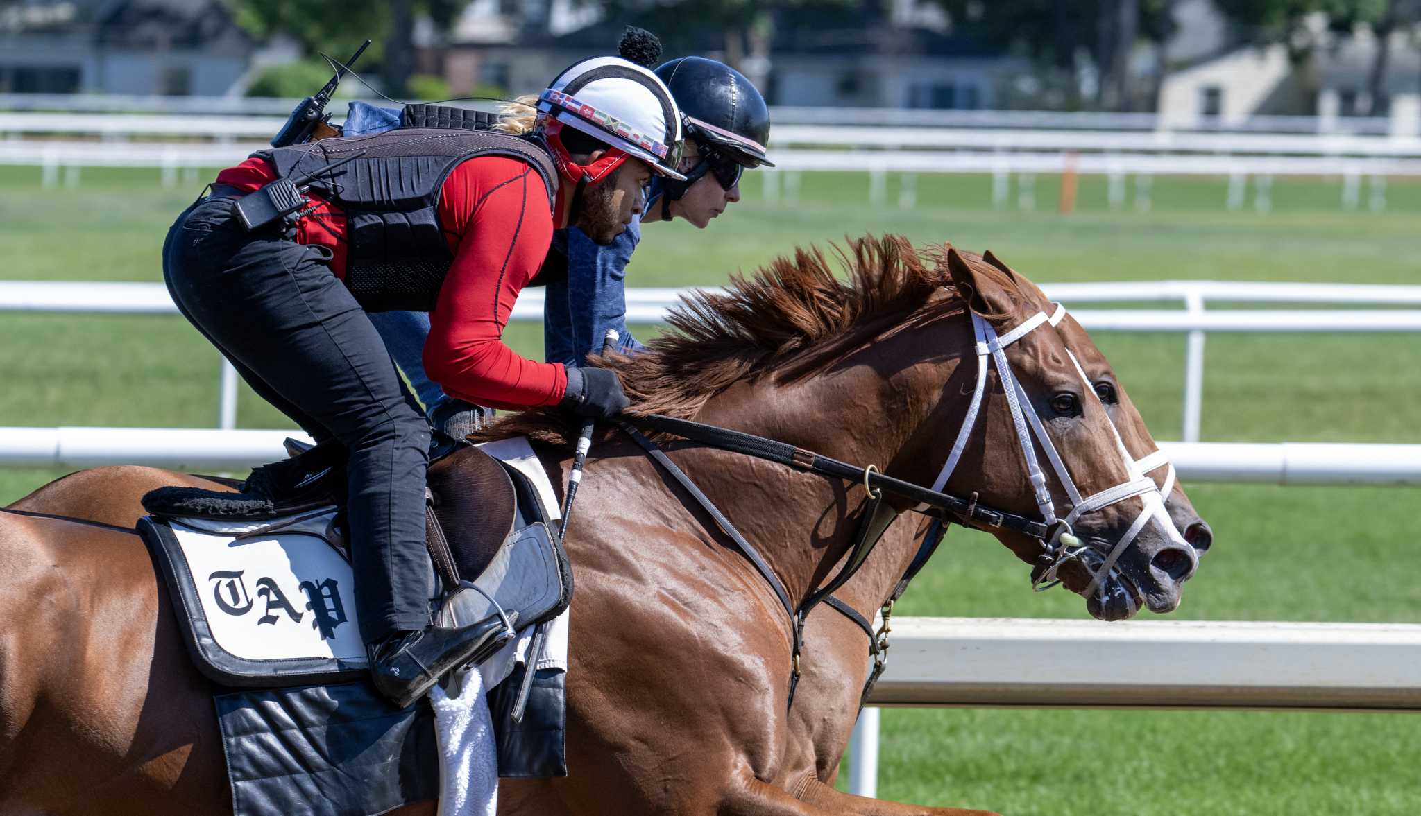 Going to the Belmont Stakes this weekend? Bring an umbrella, meteorologists say.