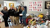 Petland teams donate pet food and more to Delaware Co. Humane Society for emergency needs