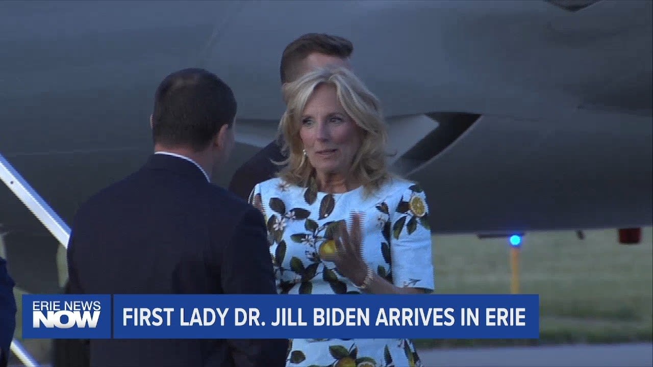 Dr. Jill Biden Arrives in Erie