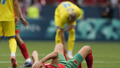 After chaos vs. Argentina at the Olympics, Morocco concedes in stoppage time in 2-1 loss to Ukraine