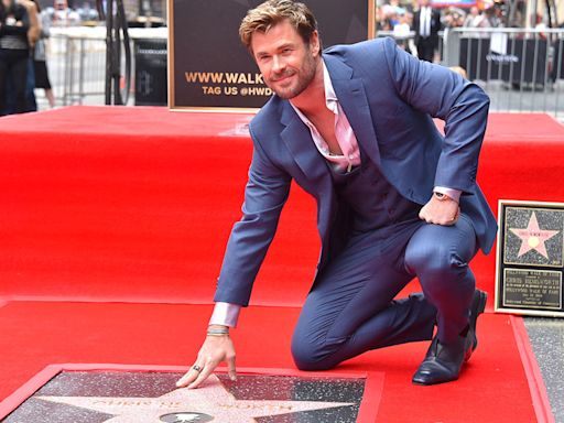 Chris Hemsworth honored with star on Hollywood Walk of Fame
