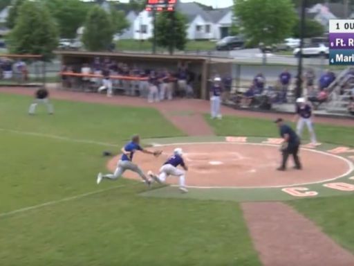 Have you seen a center fielder tag out a runner at home plate? You're about to!