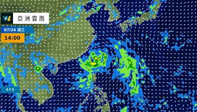 凱米大幅增強期、路徑更近台灣！專家曝風雨最強時間點 估明海陸警齊發