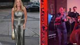 Claire Sweeney leads the stars at Coronation Street party on karaoke