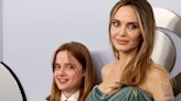 Angelina Jolie And Daughter Vivienne Harmonize With Style On Tonys Red Carpet