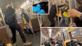 Harrowing video shows men clashing moments before NYC subway shooting as frantic riders scramble for doors: ‘Babies on here!’