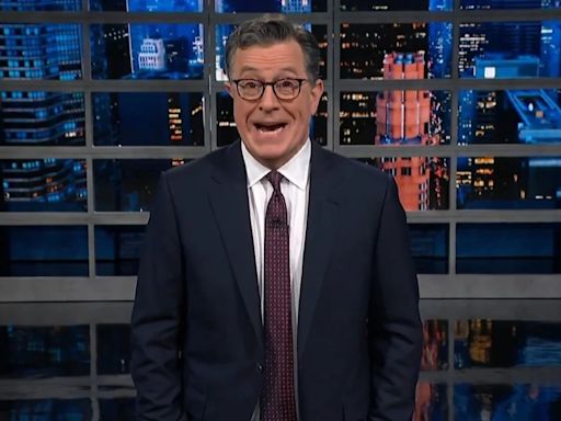 Stephen Colbert Says MAGA Stands for ‘Make America Germany Around 1938’ After Trump’s ‘Unified Reich’ Ad | Video
