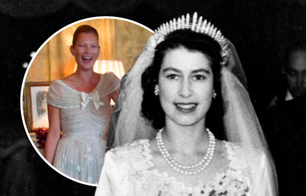 Queen Elizabeth's bridesmaid dress worn by Kate Moss hits auction block