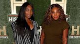 Serena Williams shows off sister Venus Williams' awards, trophies