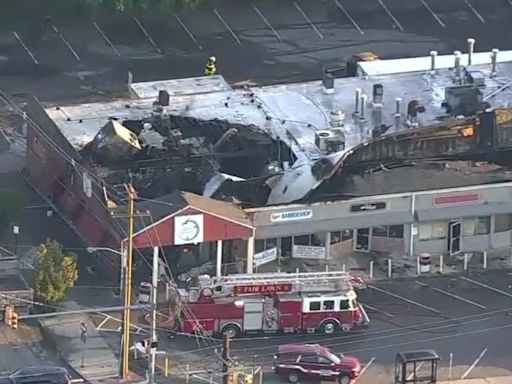 Fair Lawn fire breaks out at strip mall in NJ, burning through shops, bakery