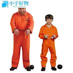 萬聖節舞會演服裝CS警察囚犯法官表演服裝兒童成人男女監獄服-小宇好物